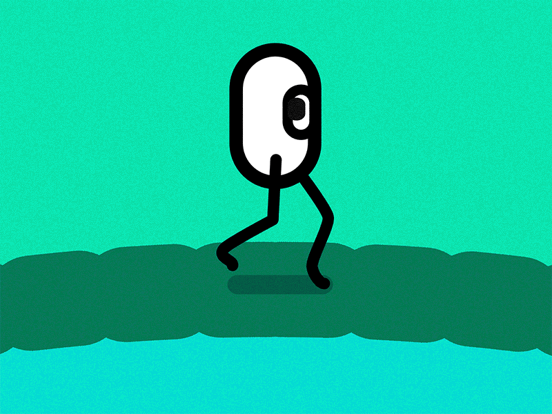 Whirly Walker - Part 1 animation character gif line art walk cycle