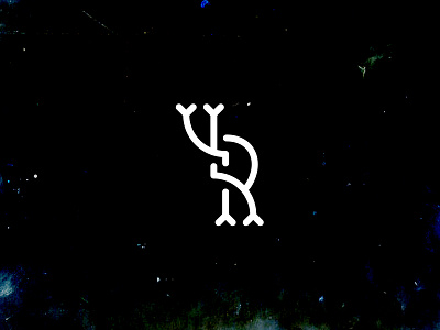 Monogram Ol Skool VR lettering line logo mark monogram thc