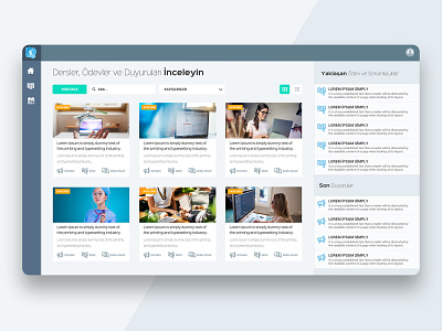 E-Learning dashboard design dashboard ui design illustrator interaction design portal ui ui design ux web webdesign