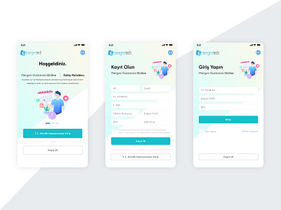 Hospital Appointment Application application dashboard ui design interaction design mobil ui ux web webdesign