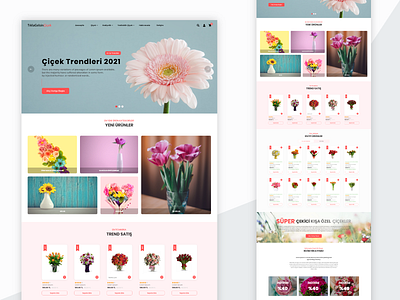 Flower e-commerce site branding dashboard ui design illustration interaction design ui ux web webdesign