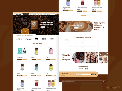 Countrybean Coffee Website coffeeshop design designinspirations landingpage online shop redesign ui ux