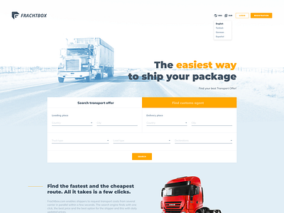 Frachtbox web design