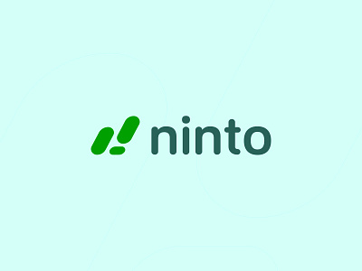 Ninto logo design abstract branding clean colorful design flat healthcare identity illustration logo logo design medical minimal startup tech vector