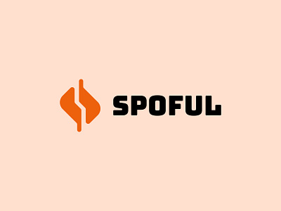 Spoful logo design beverage brand branding cafe coffee delivery design flat identity illustration logo minimal product startup vector
