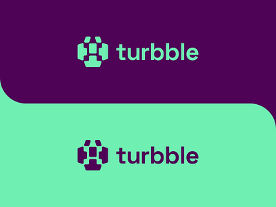 turbble brand identity 2d blue brand branding clean curve design flat graphic design green identity illustration logo minimal minimalist purple round smooth turtle vector