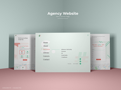 Agency Website Menu Contact Us Page agency contact page contact us menu menu design menu page portfolio site ui design ux design