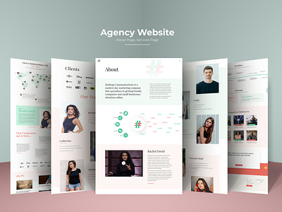 Agency Website About and Services Page about about page aboutus agency website branding design portfolio portfolio design portfolio page portfolio site services ui design