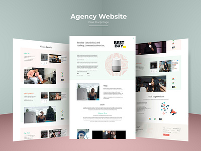 Agency Website Case Study Page agency branding case design case study case study design design portfolio portfolio design portfolio page portfolio site ui ui design ux design work