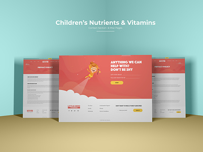 Children Nutrients & Vitamins Website animated website children children animation children website contact contact footer contact section nutrient website privacy page term and conditions