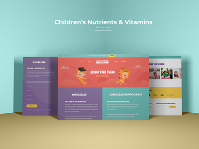 Children Nutrients & Vitamins Website Partner
