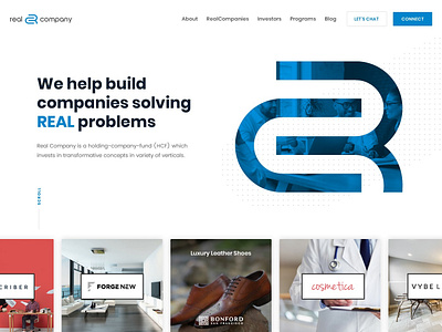 Venture Capital Company Website - Homepage