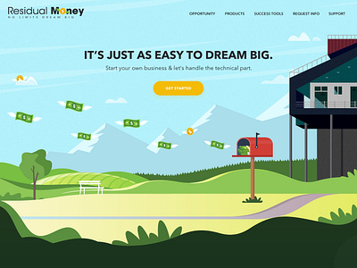 Residual Money Landing Page