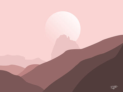 Landscape drawing ipad pro landscape madeinaffinity vectorial