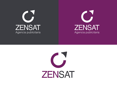 Zensat brading branding design flat graphic design icon logo vector