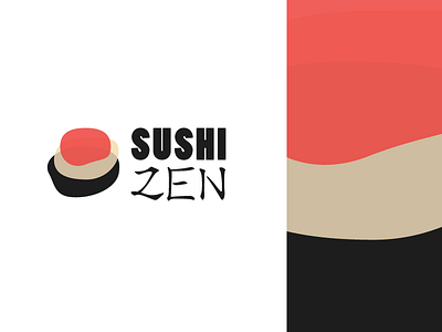 Sushi Zen Restaurant Logo design icon logo type