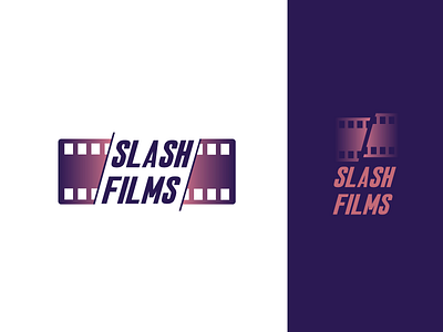 Slash Films Logo branding icon illustration logo type