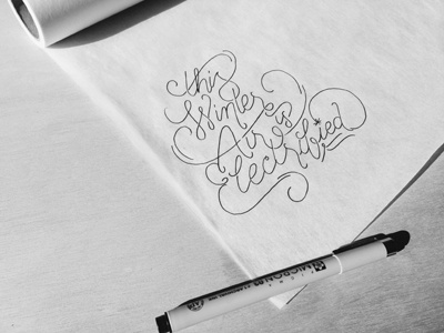 winter air handlettering lettering lyrics micron sketch typography winter