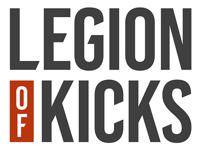 legion of kicks logo branding logo shoes