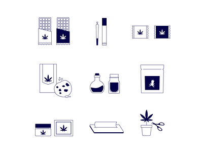 icon set — cannabis client cannabis icon set icons