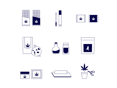 icon set — cannabis client