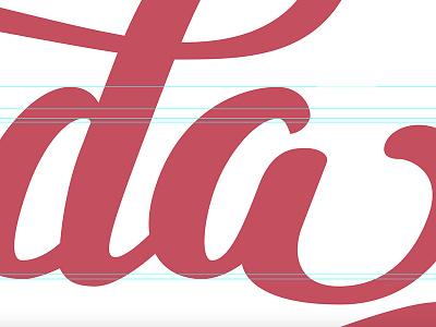 precision in the making branding handlettering lettering logo personal vector