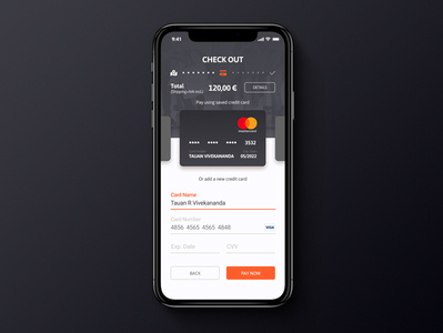 Daily UI #002 - Credit Card Checkout