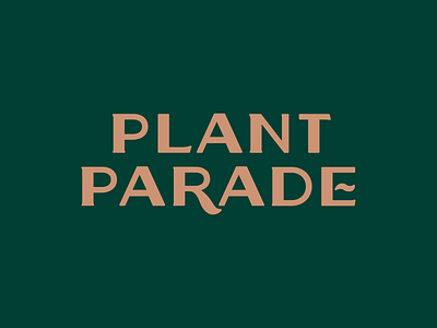 Plant Parade logotype brand identity branding hand lettering handdrawntype handlettering lettering lettering artist logo logotype