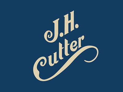 J.H. Cutter Whisky logo brand identity brand identity design branding goodtype handlettering identity lettering logo logotype prohibition whisky