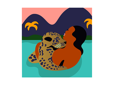 Woman With Leopard