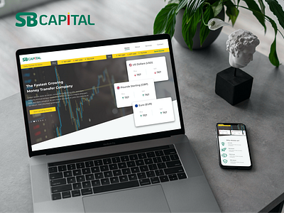 SB Capital - Portfolio website for a money transfer company