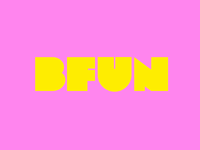 BFUN Wordmark branding design fashion lettering logo logotype type