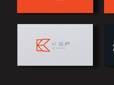 KSF branding clean foil k letter k lettermark logo logomark metal red steel structures