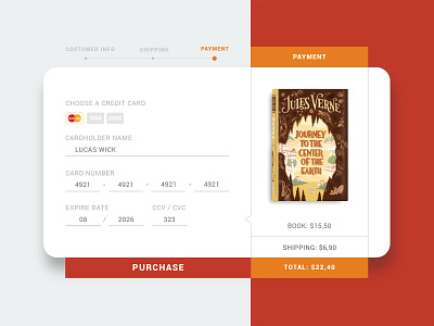 Day 002 - Credit Card Checkout dailyui day002 design ui