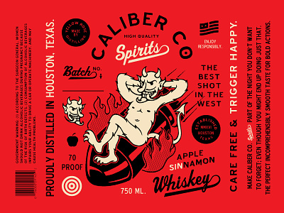 Apple SINnamon Whiskey branding illustration typography whiskey