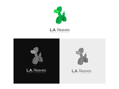 L.A. Reaves logo art branding clean logo minimal simple typography