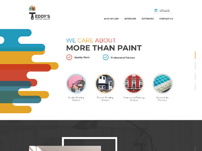 Teddy's Painting Service web design painting colorful