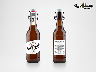 Artisan Beer Bottle MockUp branding design logo