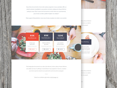 Pricing page clean cook flat flat design food price prices pricing red web webdesign white