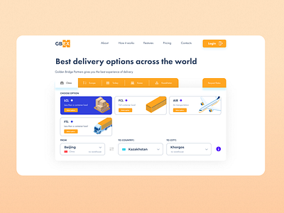 Parcel delivery system delivery design logistics parcel ui ux web webdesign