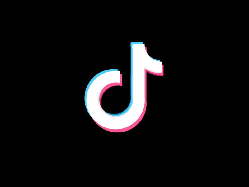 Tik Tok logo dynamic effect logo ui 动效