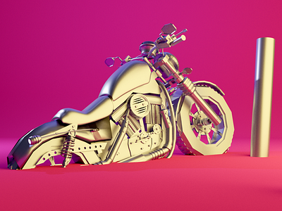 Motorcycle 3d 3d art blender blender3d cyclesrender daily design mechanic modeling motorcycle