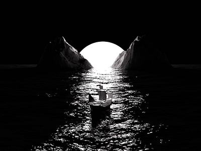 Boat and sea 3d 3d art atmospheric blender blender3d cyclesrender daily design render