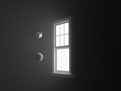 Window on nothing 3d 3d art atmospheric blender blender3d cyclesrender daily design music render