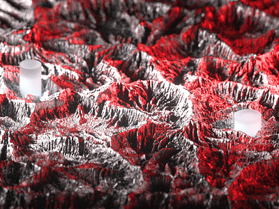 Sci Fi Mountains 3d blender3d octane