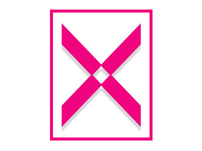 single letter logo - X