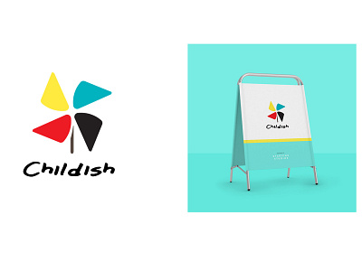 Childish Logo artwork branding colorful design icon illustrator logo logo design minimalist mockup vector