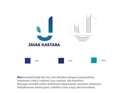 Javas Kastara Logo blue green investing logo minimalist modern simple work
