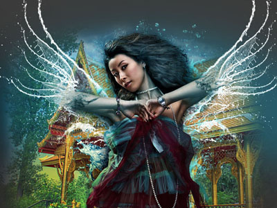 angel angel art chinese colours modern mystical photoshop unique wings