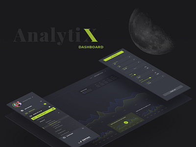 Analytics Dashboard analytics dark ui dashboad data vizualization